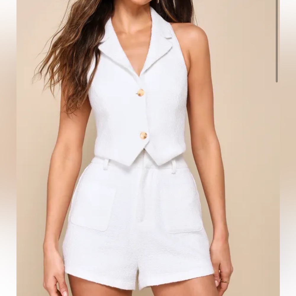 Lulu’s white tweed set
